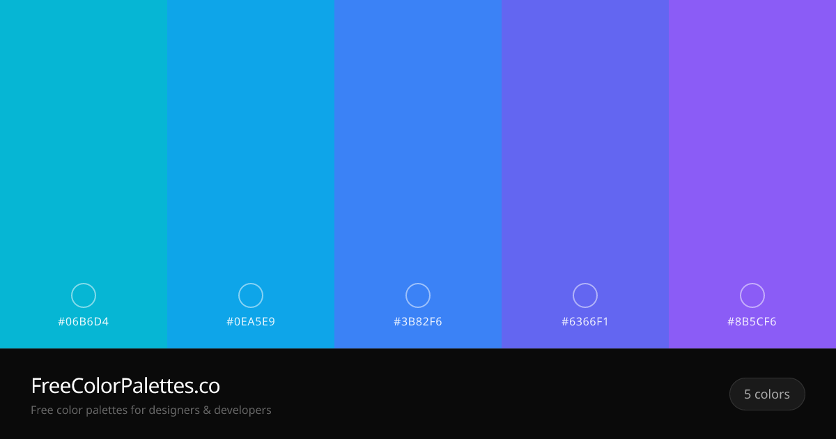 Dark Turquoise · Dodger Blue · Royal Blue · Medium Slate Blue Color ...