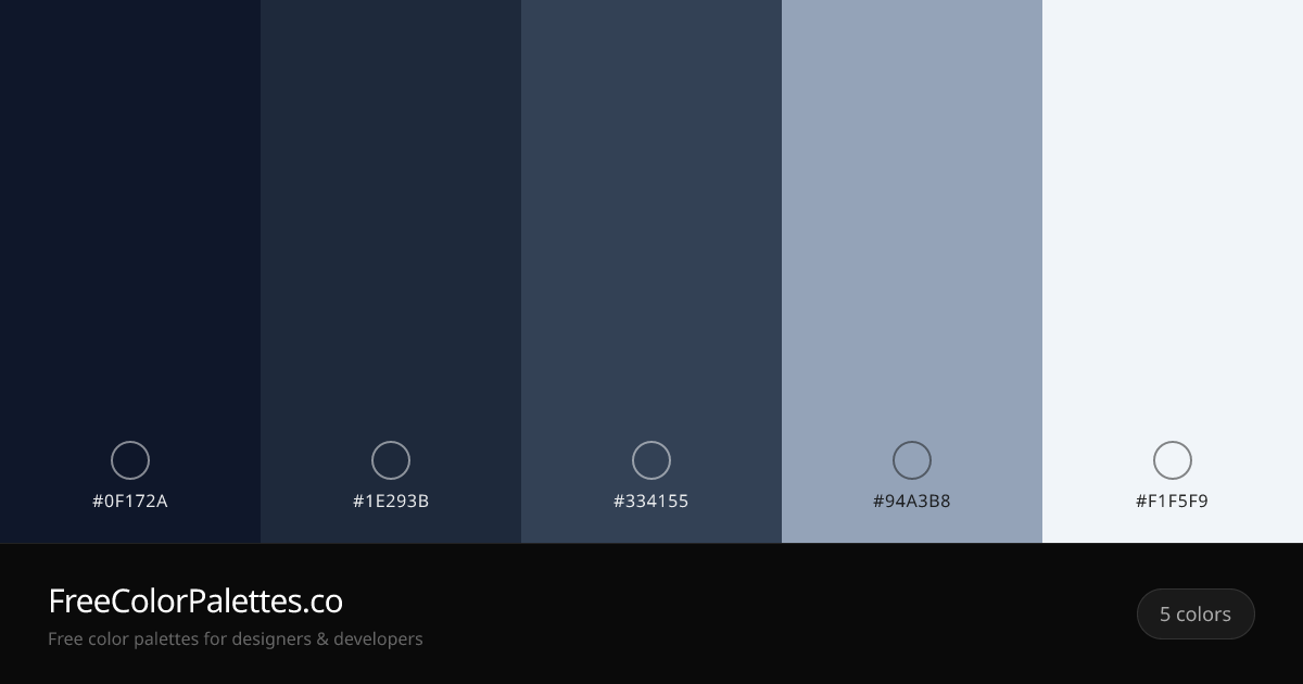 Eerie Black · Jet · Charcoal · Dark Gray Color Palette | FreeColorPalettes