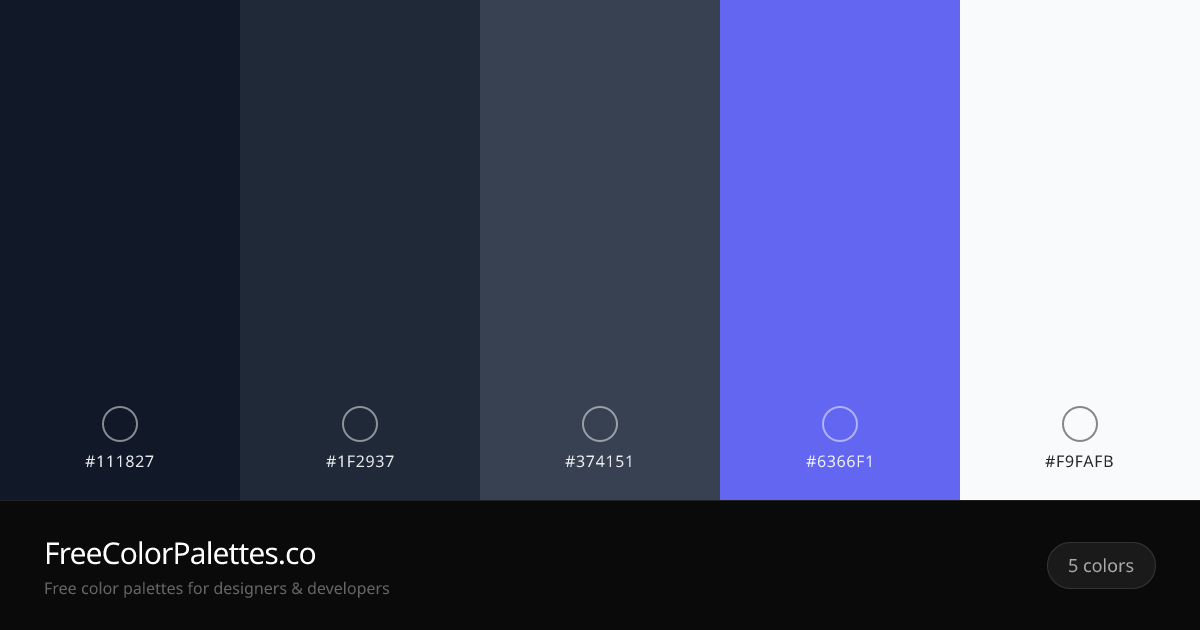 Eerie Black · Jet · Charcoal · Medium Slate Blue Color Palette ...