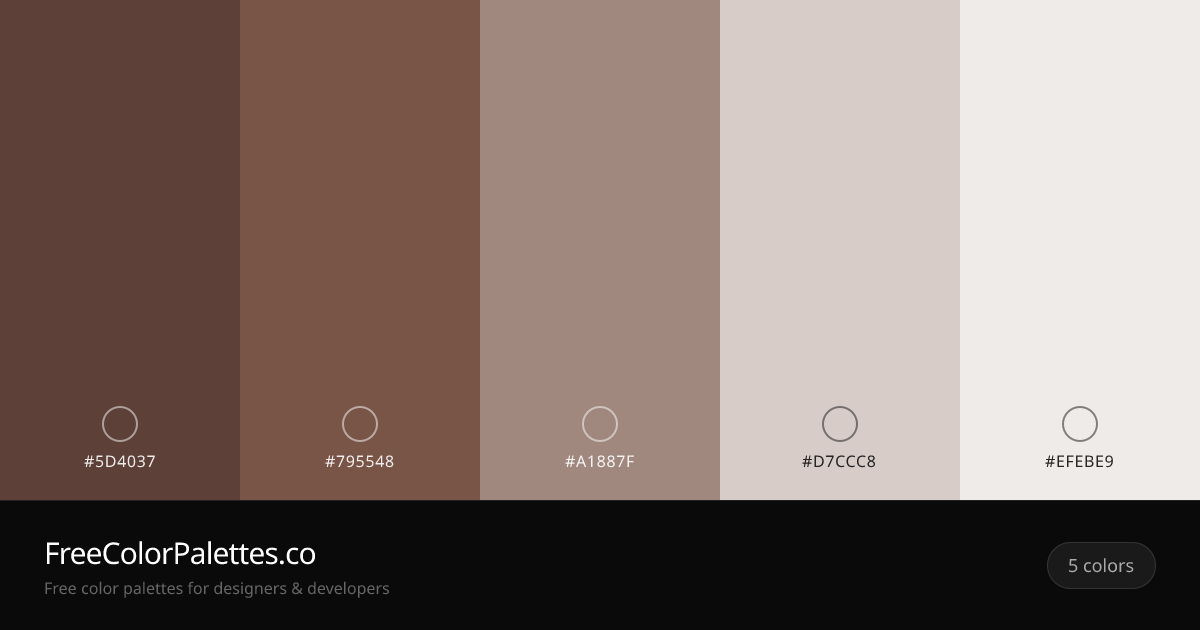Graphite · Walnut · Stone · Light Gray Color Palette | FreeColorPalettes