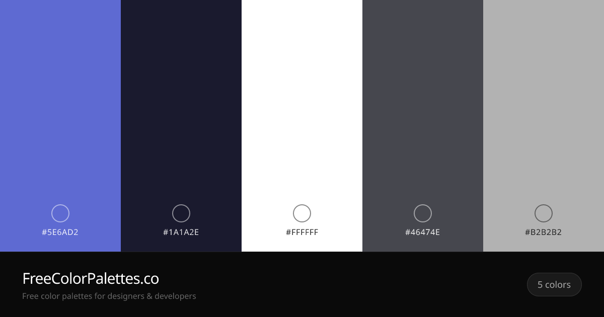 Slate Blue · Eerie Black · White · Graphite Color Palette ...