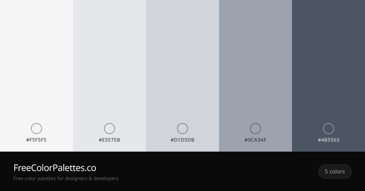 Smoke · Lavender · Light Gray · Dark Gray Color Palette | FreeColorPalettes