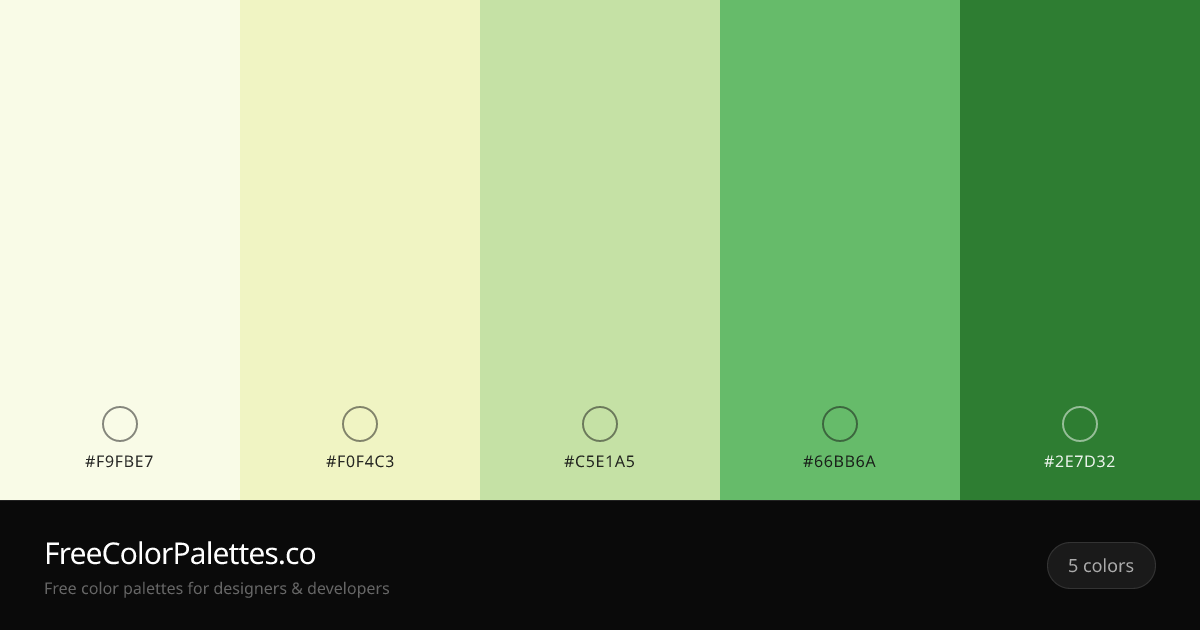 Light Yellow · Pearl · Ash · Emerald Color Palette | FreeColorPalettes