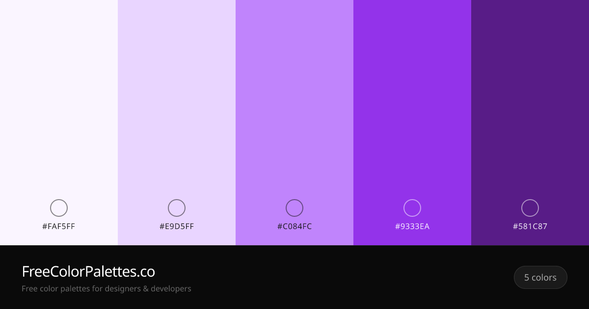 Ghost White · Lavender · Wisteria · Blue Violet Color Palette ...